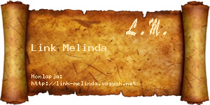 Link Melinda névjegykártya